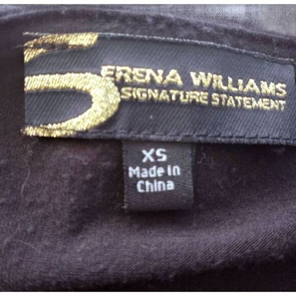 SERENA WILLIAMS BLACK SHARK BITE MAXI DRESS SZ.XS EUC. - Picture 6 of 6